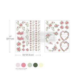 Furniture Transfers: NEW:H20 Transfer-Nostalgic Blooms