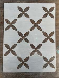 Stencils: Stencil-Floral Lattice-Large