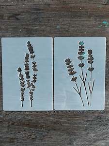 Stencils: Stencil-Lavender 3 head-2 pack