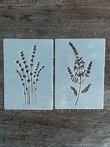 Stencil Lavender bunches 2pack