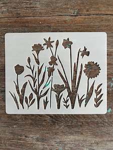 Stencil-Flower Field Daffodil