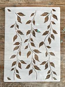 Stencils: Stencil-Flowing leaves A4