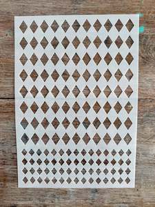 Stencils: Stencil-Diamonds-2 size A4