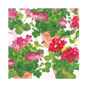 Decoupage: Designer Napkin-Trailing Geranium Large