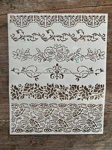 Stencils: Stencil French Lace borders/ Scrolls