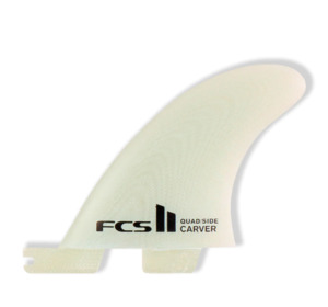 FCS II Carver Side Byte Fin Set Clear