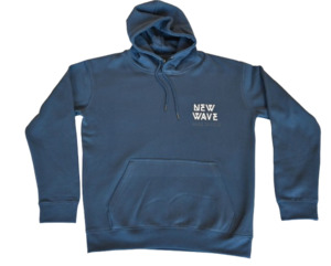 New Wave Retro Hoodie - Bluestone