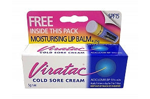 VIRATAC Cold Sore Crm 5% 5g +L/Balm