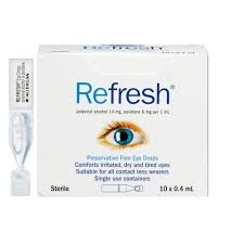 Eye Care: REFRESH EYE DROPS 10 x 0.4ml