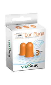 Ear Care: VitaPlus Ear Plugs Foam Torpedo 3pr