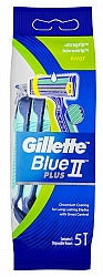 Shaving Hair Removal: GILLETTE Blue II Plus Pivot 5pk