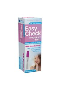 Pregnancy Care: EASYCHECK Pregnancy Test 1pk Blue
