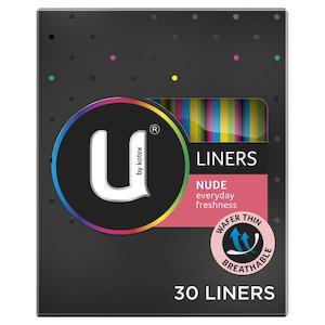 Sanitary Pads Tampons: U BY KOTEX LINERS NUDE 30pk