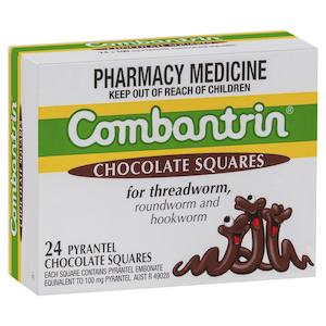 Digestive Care: COMBANTRIN Chocolate Squares 24