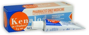 Pharmacist Only: Kenalog in Orabase Oint 5g
