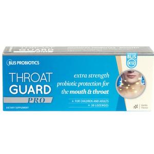 Cough And Cold: BLIS Throat Guard PRO Lozenges 30pk