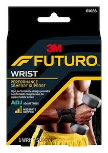 First Aid Sport: FUTURO Perf. Comf. Wrist Supp. Adj.