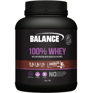 Protein Powder 1: Balance 100% Whey Protein 1kg - Chocolate