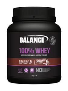 Protein Powder 1: Balance 100% Whey Protein 2kg - Chocolate