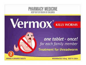 VERMOX Tabs 100mg 2s