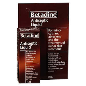 Skincare 1: BETADINE Antiseptic Liquid 15ml