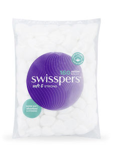 Baby Care: SWISSPERS Cotton Balls Wht 160pk