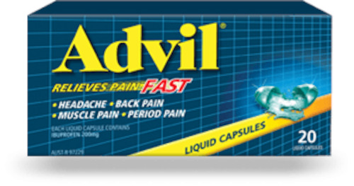 Pain Relief: ADVIL Liquid Caps 20s