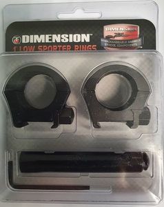 Rifle: Dimension Scope Rings Low Alum
