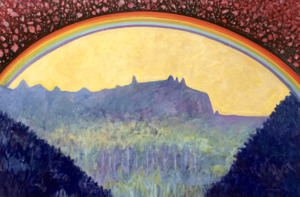 Products: Rainbow over Mount Mania – painting
