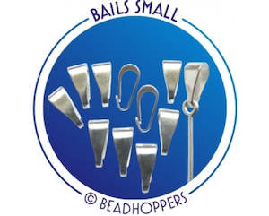 Beadhopper: Beadhopper - Interchangeable Bail - Silver - 10 pieces