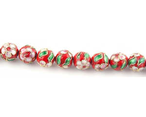 Cloisonne: Cloisonne - Round - 10mm - 20 pieces