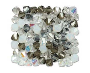 Crystals: Preciosa - Crystal - Bicone - Mix