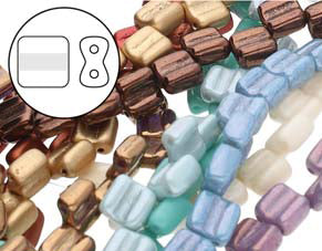 Czech And Preciosa: Czech - Tile (Groovy) - 6mm - 29 beads