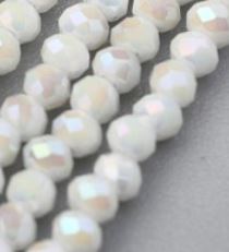 Glass - Abacus (Faceted) - 4mm x 3mm - 30cm