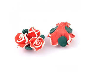 Polymer Clay: Polymer Clay - Large Flower - 20mm x 14mm - 1 Piece