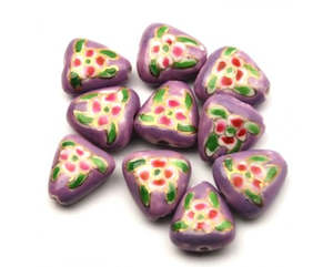 Porcelain - Triangle - 13mm - 10 pieces