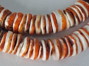 Shell: Spiny Oyster Shell Beads - Disc - 16mm - 10 pieces