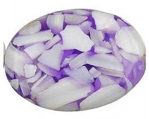 Shell: Shell - Mother of Pearl - Large Beads - Oval (Flat) - 1 piece