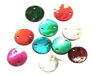 Shell: Shell - Mother of Pearl - Connectors - 13mm - 20 pieces