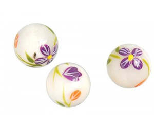 Shell: Shell - Beads - Round - 14mm - 2 pieces