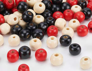 Wood Seed Nut And Paper: Wood - Round - 10mm