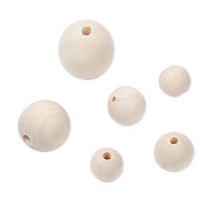 Wood Seed Nut And Paper: Wood - Light Brown