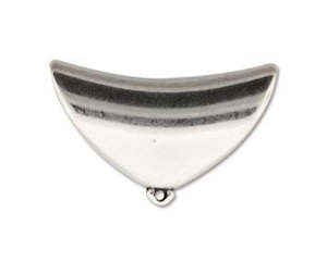 Pendant Slider - 37mm x 23mm - Antique Silver - 1 piece