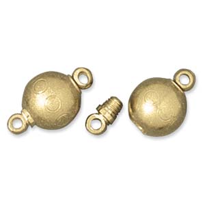Clasps And Toggles: Clasp - Screw - 8mm - 1piece