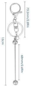 Findings: Add-A-Bead - Key Ring - Silver