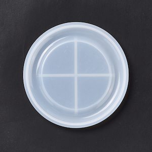 Mixed Media: Silicone Mold - Flat Round - Cup Mat