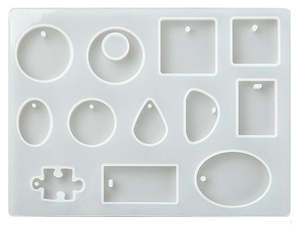 Silicone Pendant Mold - Geometrical Shapes