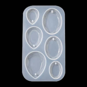 Silicone Pendant Mold - Teardrop and Oval