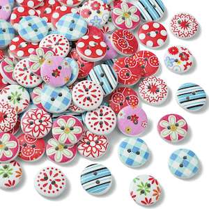 Buttons - Wood- 20 pieces