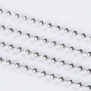 Storage Supplies: Chain - Ball - 2.4mm - 1 meter - Platinum